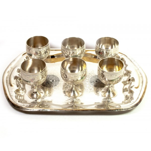 Чарки бронзові Darshan Кольорові (н-р 6 шт/30мл.) (44150)