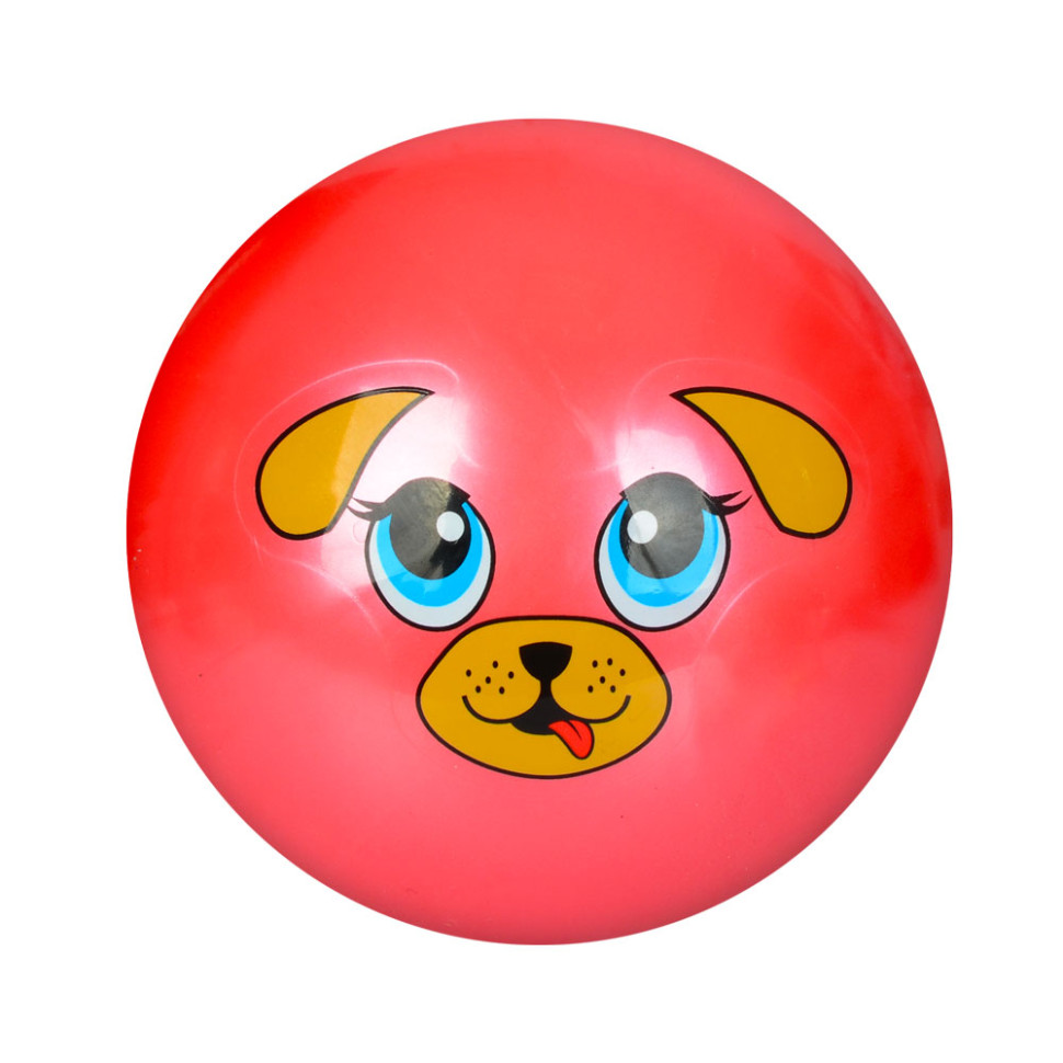 Мяч детский Мордочки животных Bambi MS 0249-1 диаметр 9 дюймов Щенок