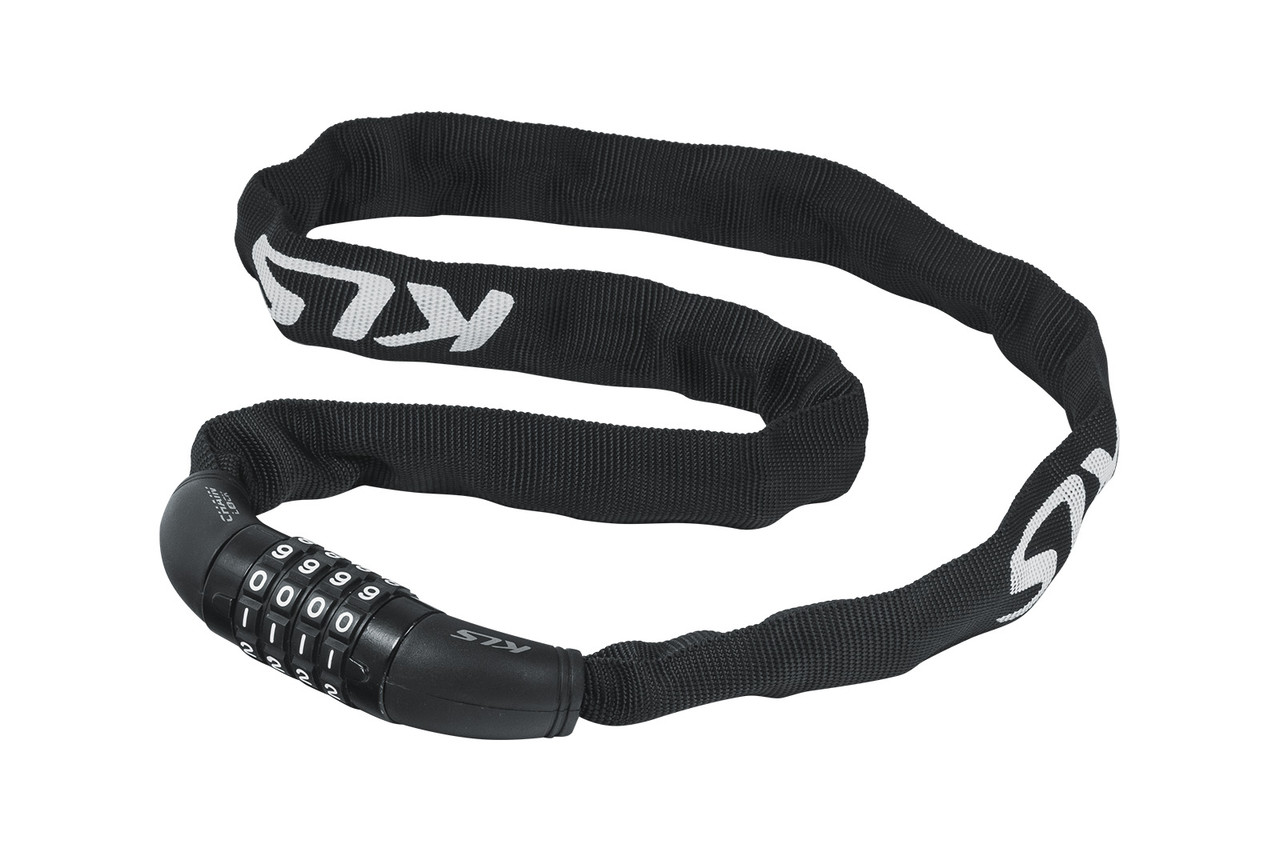 Сталевий кодовий замок KLS Chainlock 4 ланцюг Black