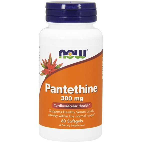 Пантотеновая кислота NOW Foods Pantethine 300 mg 60 Softgels