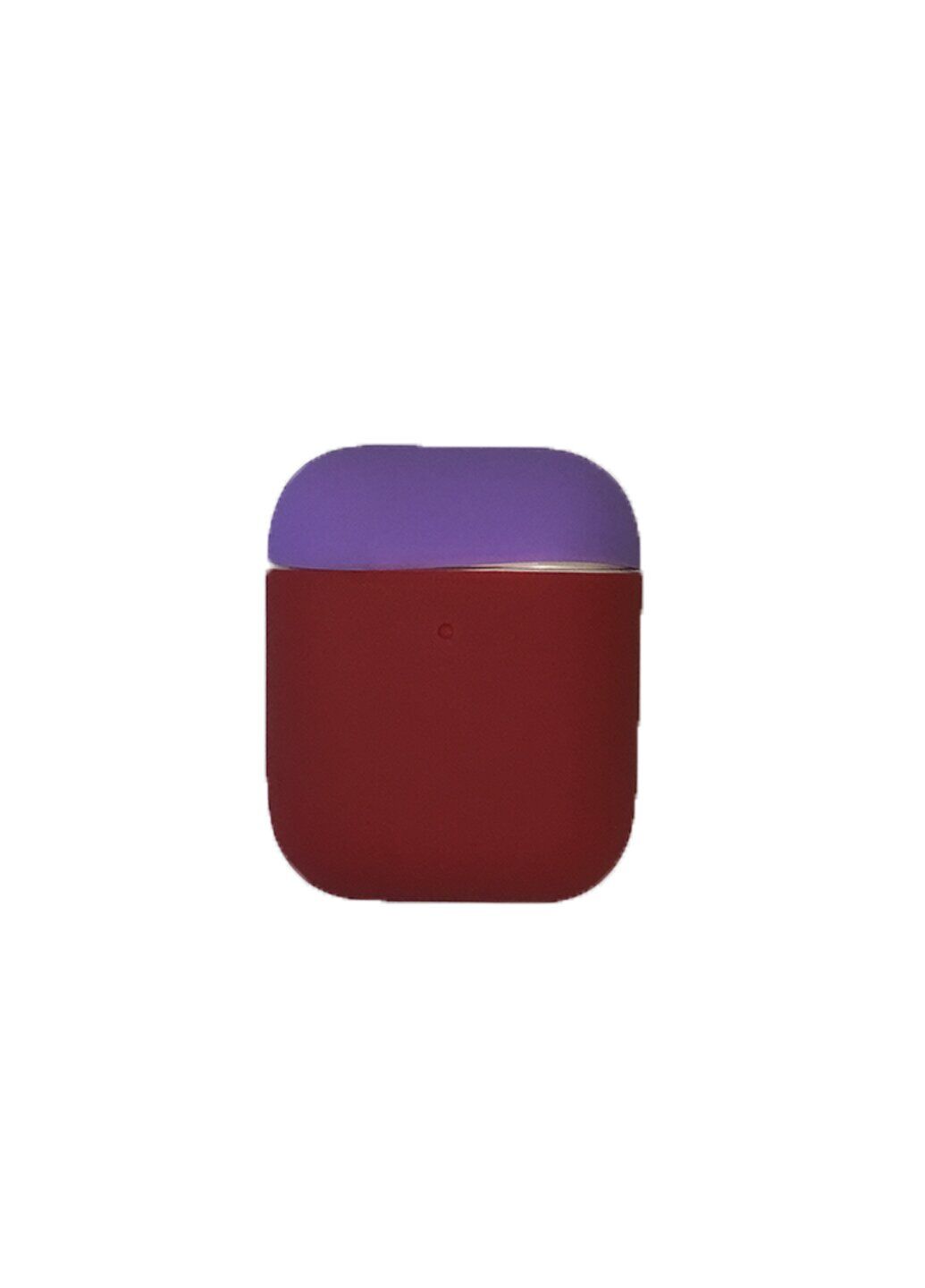 Силіконовий чохол для Airpods 1/2 ARM тонкий Crimson+Purple (4455crimson+purple)