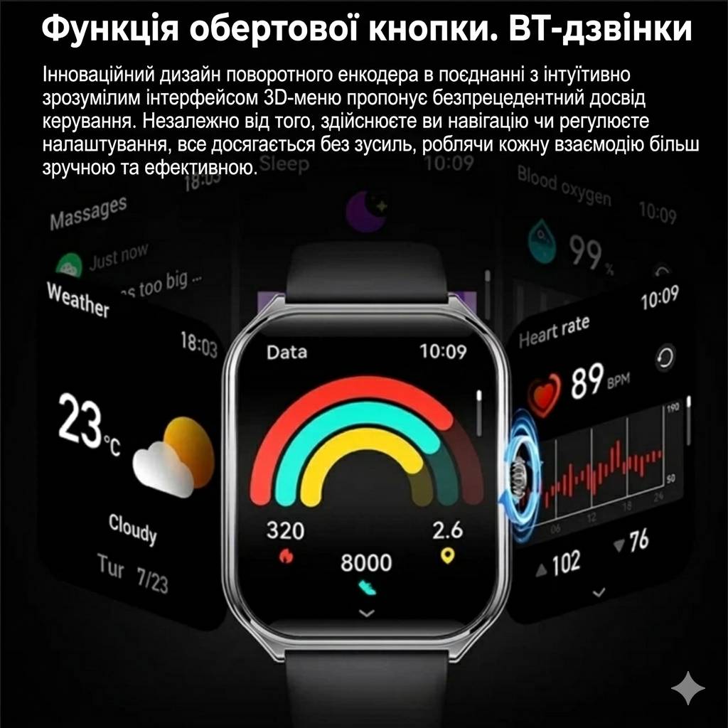 Lemfo FitCloudPro MT61 AMOLED Black — фото 7