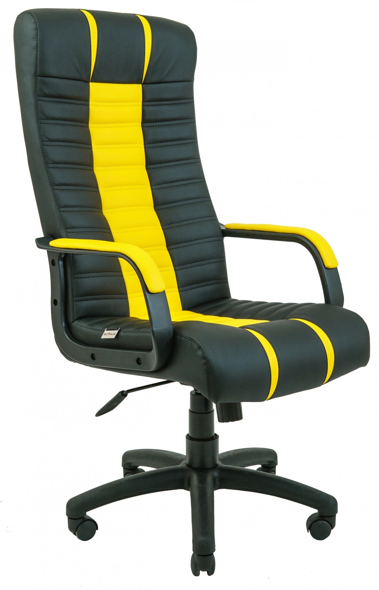 Офисное Кресло Руководителя Richman Атлант Madrit 9100-Флай 2240 Подлокотник Рич Пластик М3 MultiBlock Желто-черное