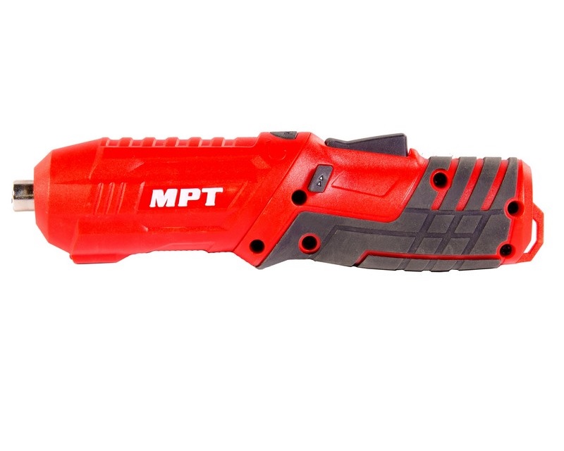 Отвертка аккумуляторная поворотная MPT 4 V Li-ion 1.5 Ач 250 об/мин 3.5 Нм USB Red with Black (MCSD4006.2)