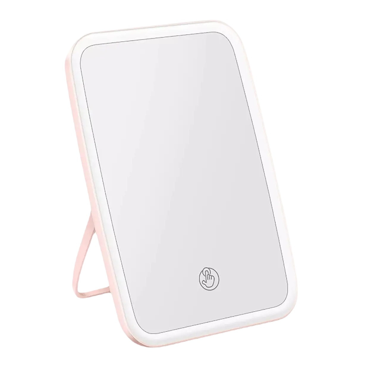 Косметическое настольное зеркало RIAS LY-522 с LED подсветкой Pink