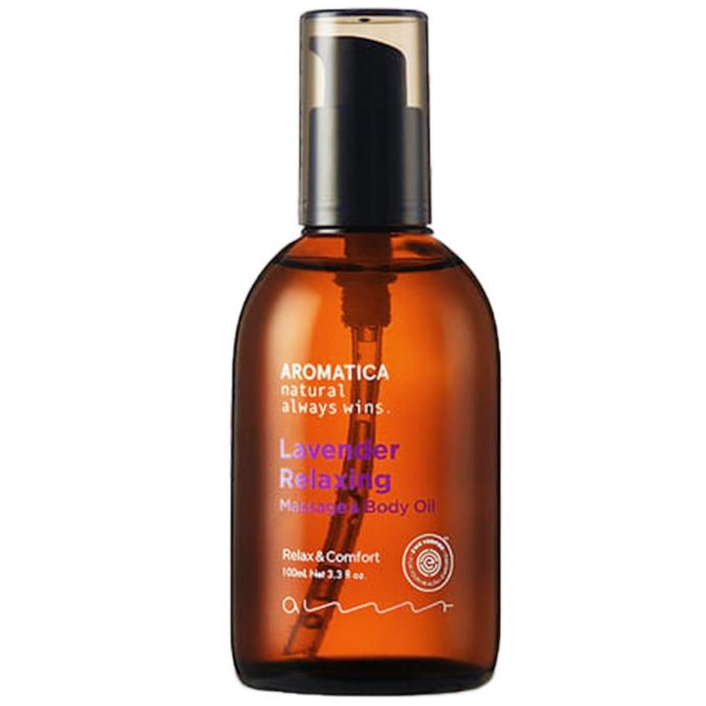 Массажное масло для тела с маслом лаванды Aromatica Lavender Relaxing Massage & Body Oil 100 мл (8809151131104)