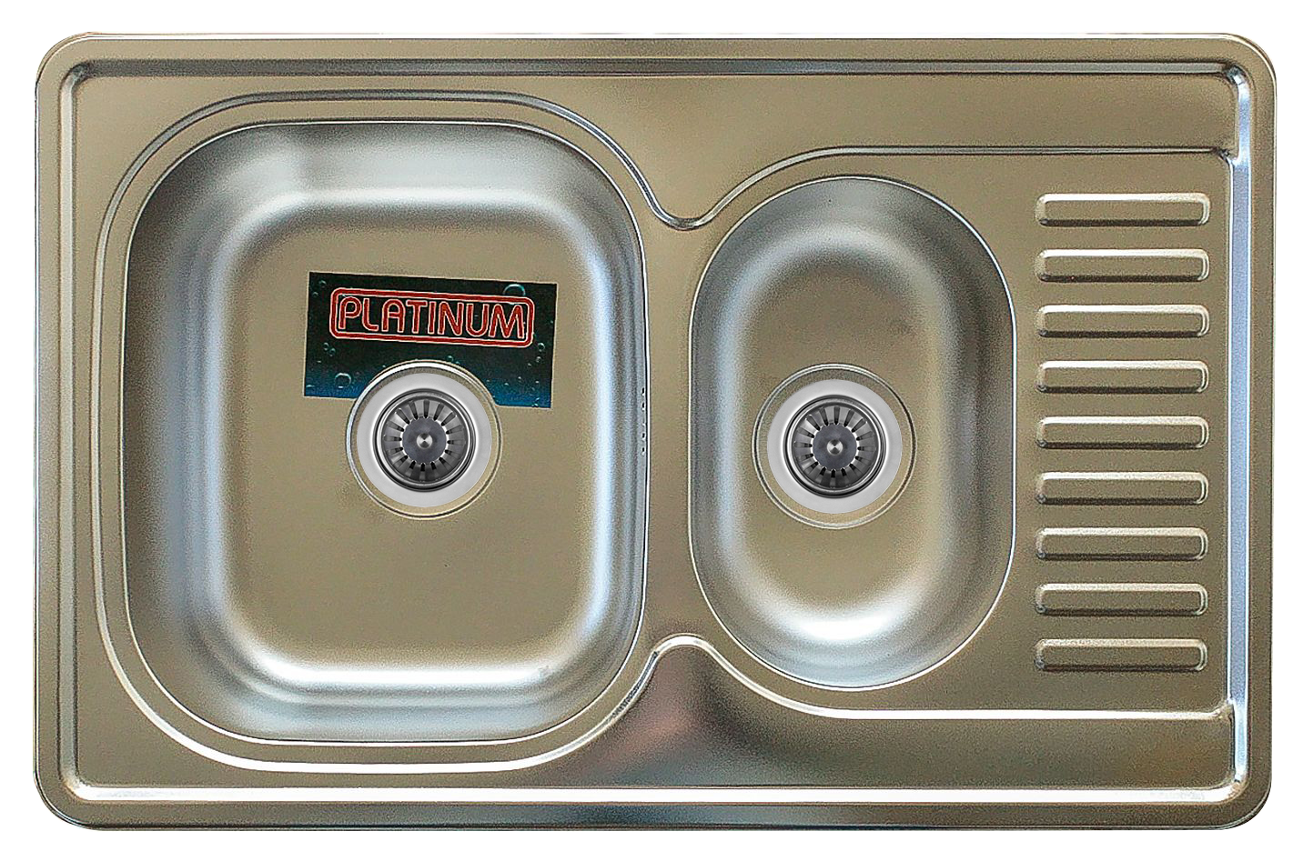 Миття кухонне з нержавіючої сталі Platinum 7850D САТИН 08 / 180