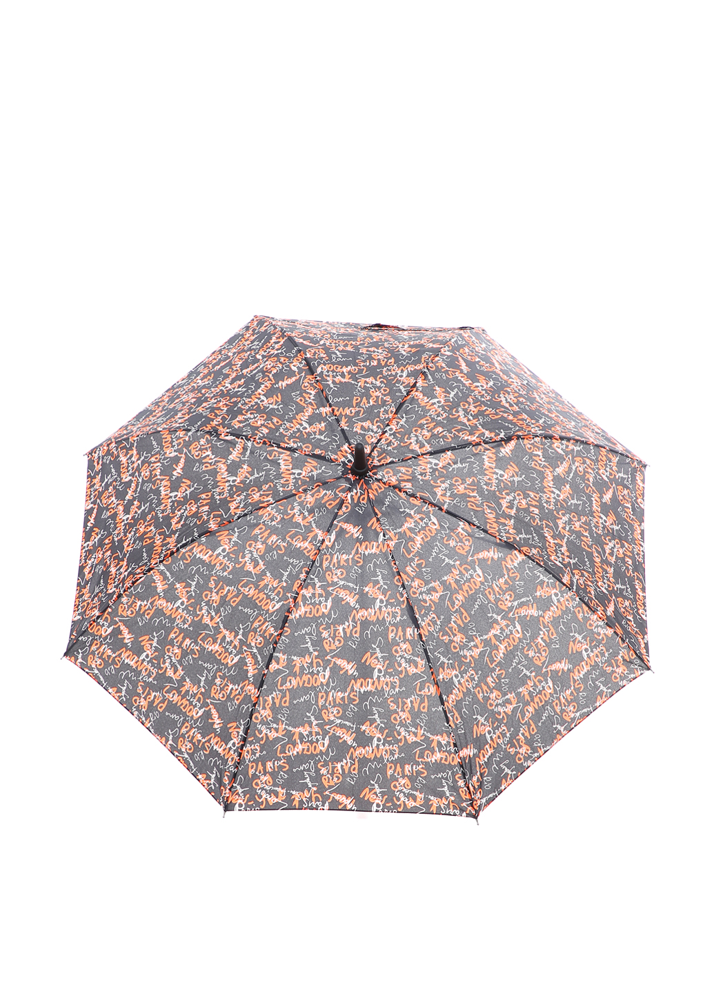 Зонт-трость Ferre Milano Черный с оранжевым (591)