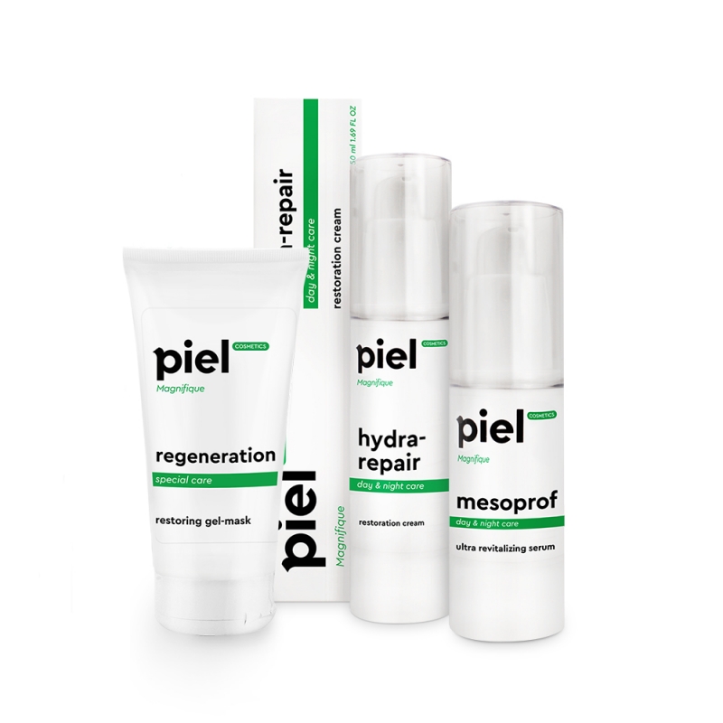 Комплекс Зволоження та відновлення для тьмяної шкіри Piel Cosmetics 3 шт