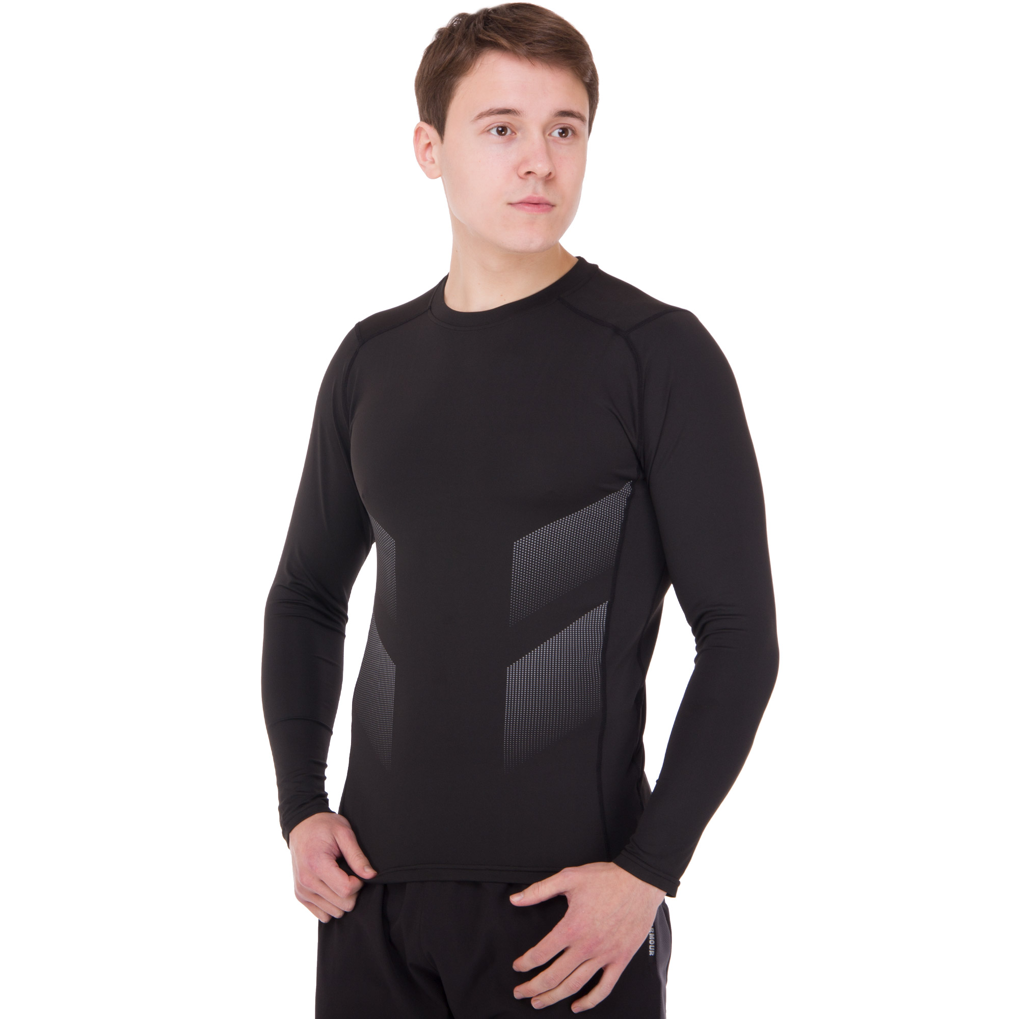 Футболка компрессионная мужская с длинным рукавом JASON 233 3XL черный