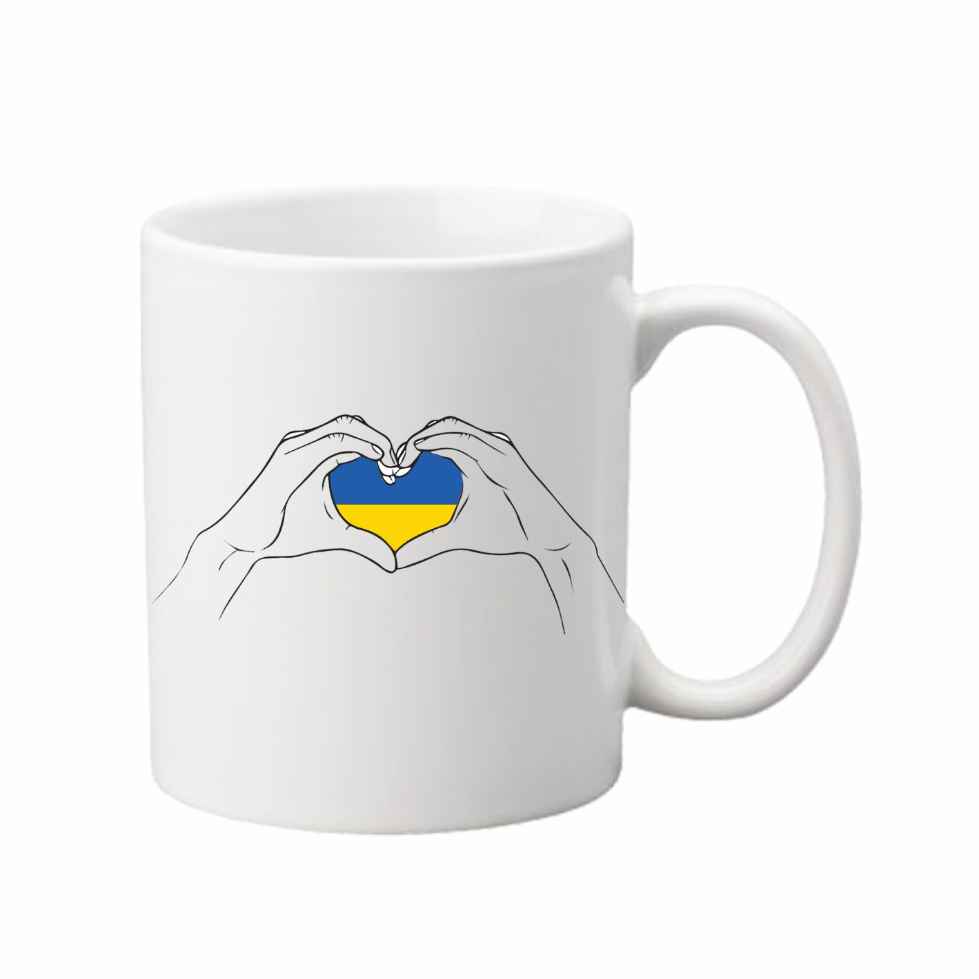 Чашка з принтом Vivay Україна 330 мл Білий (hub_oqv07u)