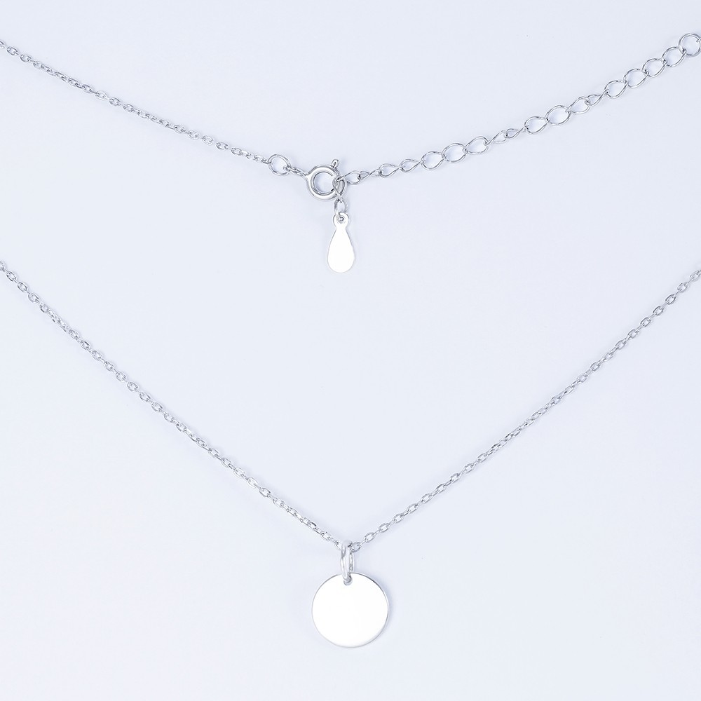 Колье серебрянное Infini родированное kl2-46 40+5 см