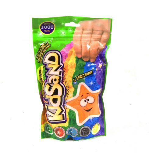 Кинетический песок Danko Toys KidSand, в пакете, 1000 г оранжевый KS-03-01