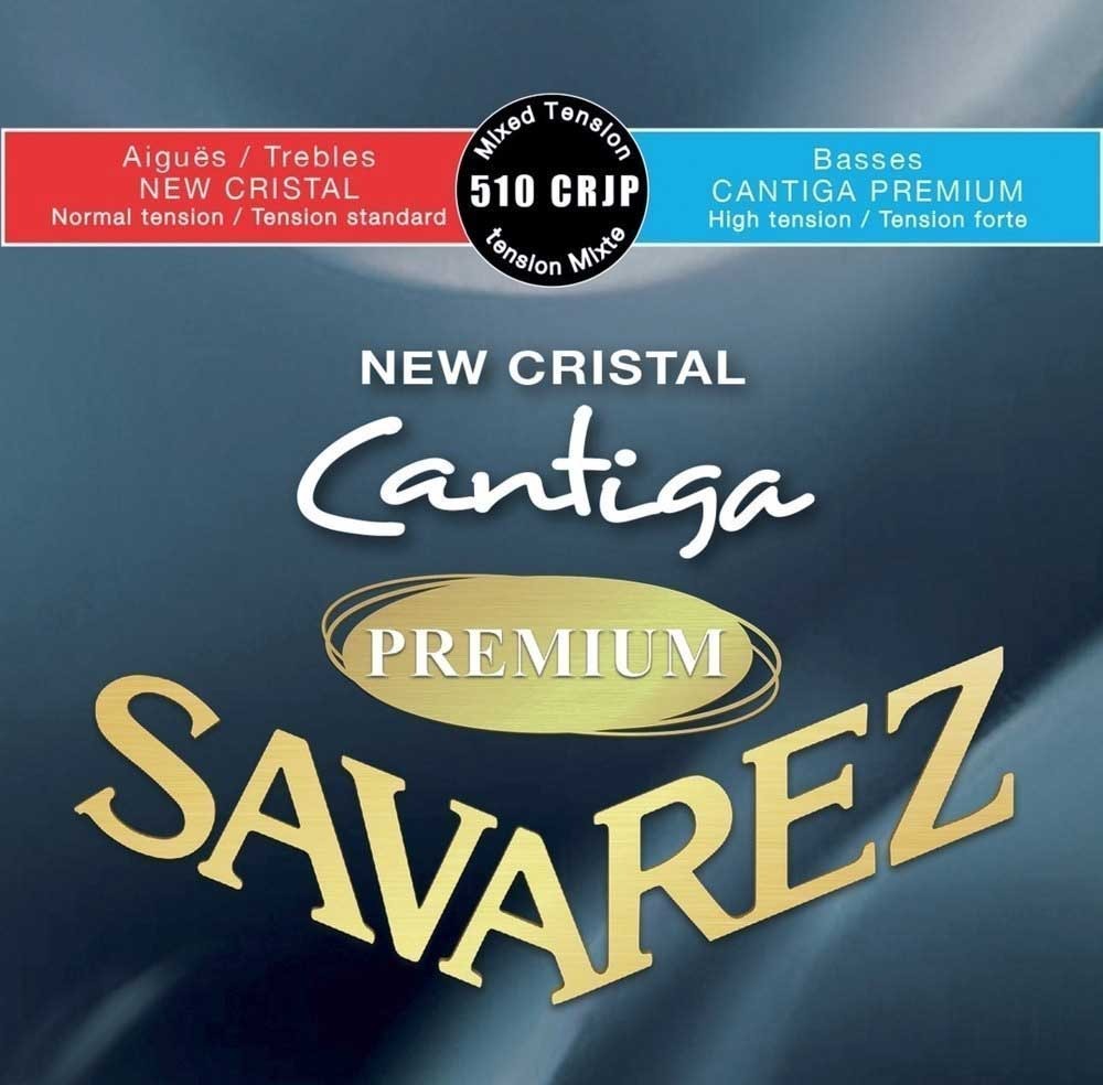 Струны для классической гитары Savarez 510CRJP New Cristal Cantiga Classical Strings Mixed Tension