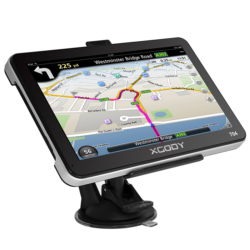 GPS-навигатор Xgody 704 Truck GPS 128 МБ 8 ГБ Grey/Black