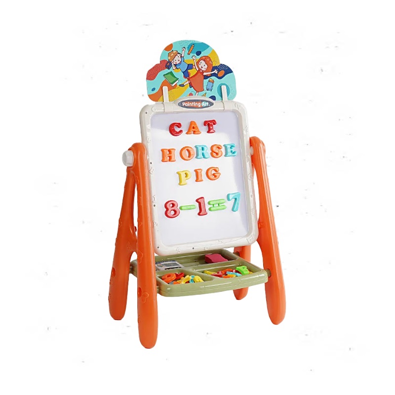 Мольберт детский RONG LONG Drawing Board 36х25х69 см Разноцветный (149493)
