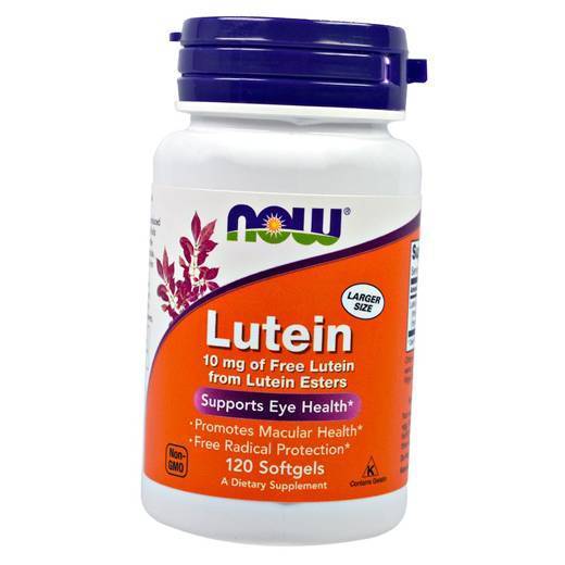 Лютеїн, Lutein 10, Now Foods 120 (72128013)