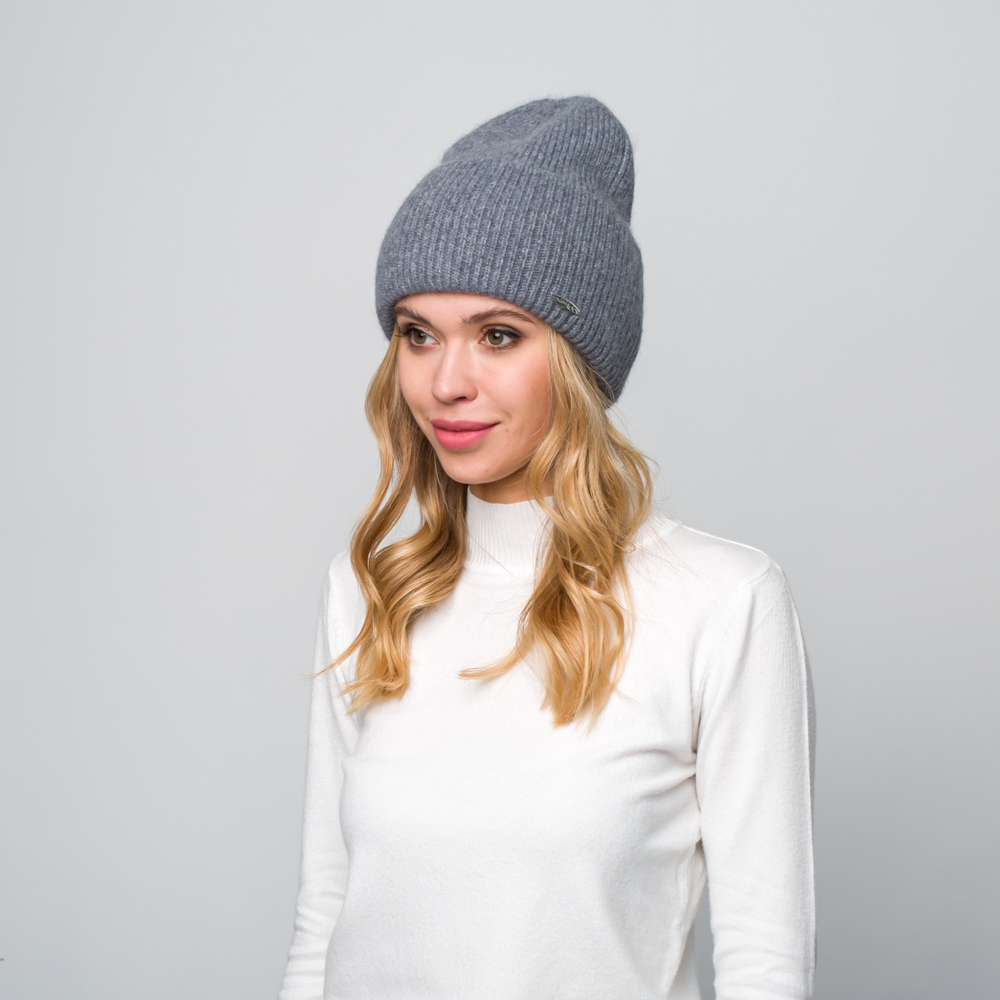 Шапка LuckyLOOK бини 233-371 One size Серый