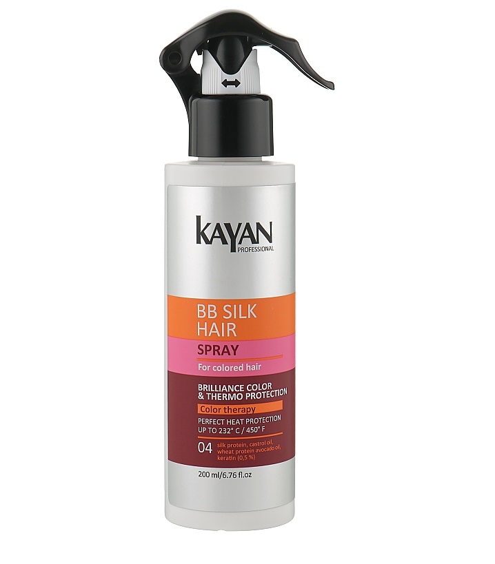 Спрей-термозахист для фарбованого волосся BB Silk Kayan Professional 250 мл