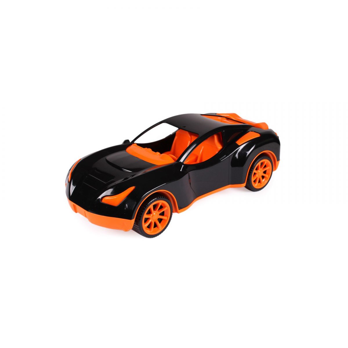 Пластиковая спортивная машина черно-оранжевая Технок (6139)
