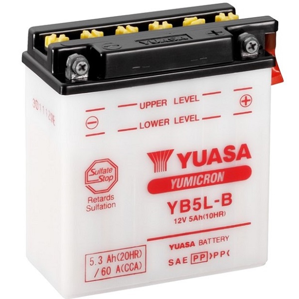 Мото аккумулятор Yuasa 5.3 Ah/12V YuMicron Battery (сухозаряжений) (YB5L-B)