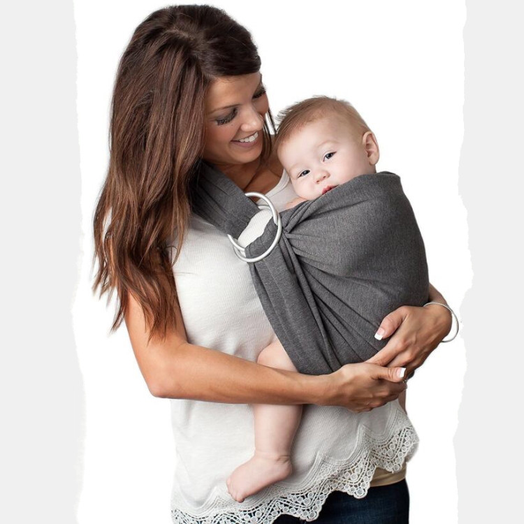 Слінг-шарф SUNROZ Baby Carrier Sling Темно-Сірий (SUN0974)