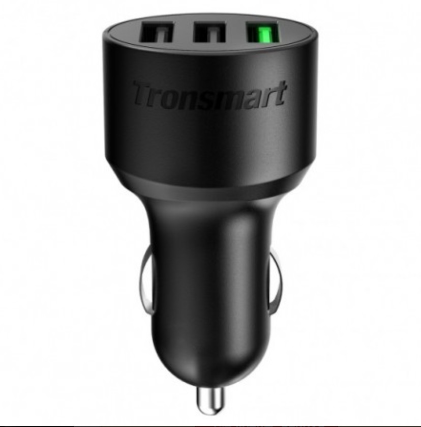 Автомобільний зарядний пристрій Tronsmart C3PTA Quick Charge 3.0 42W Black (4cs_0058)