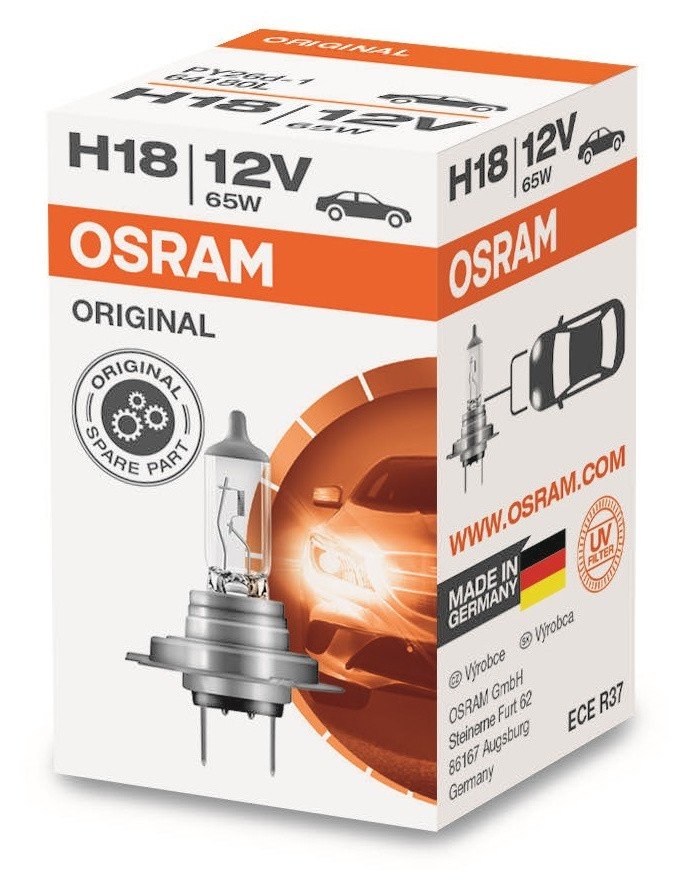 Автолампа OSRAM H18 64180L 65W 12V PY26D-1 10X1