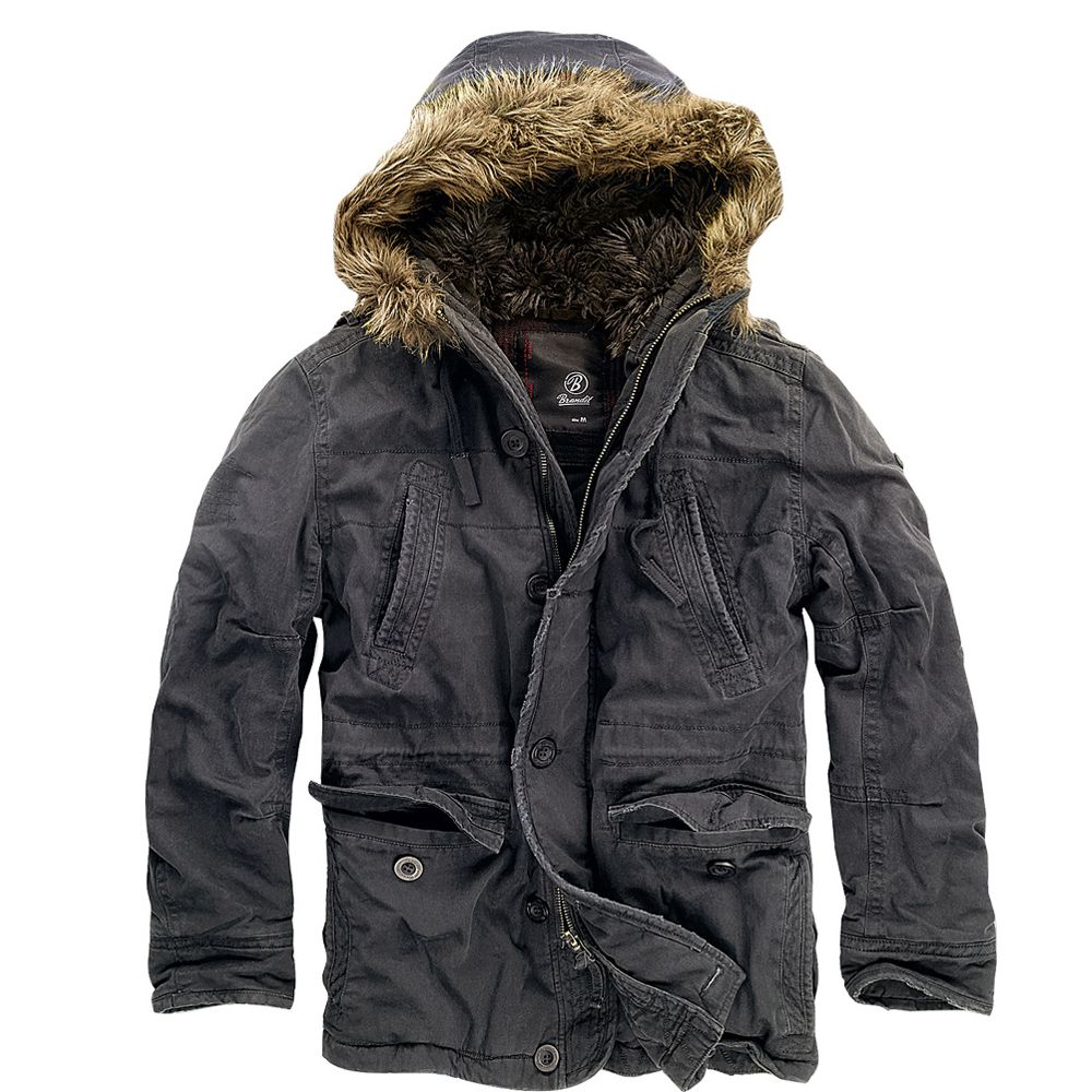 Куртка Brandit Vintage Explorer BLACK L Черный (3120.2)