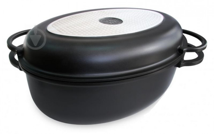 Гусятница с крышкой-сковородой 8,6 л Black Pro New 55874 Lessner