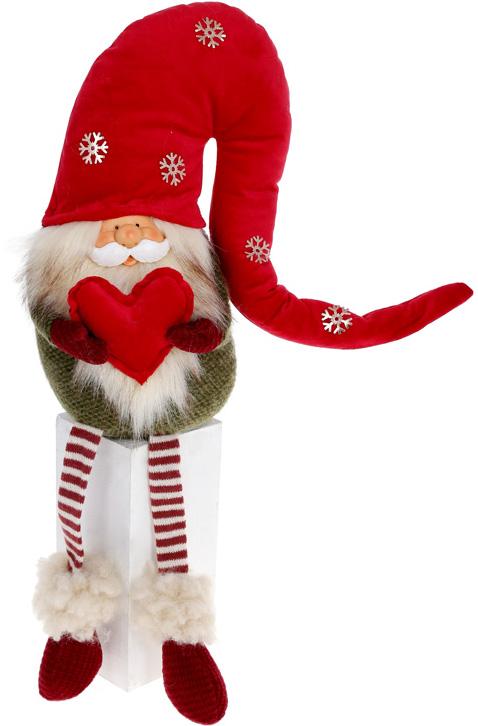 Декоративная игрушка Gnome with a heart 51 см BonaDi Разноцветный DP232373