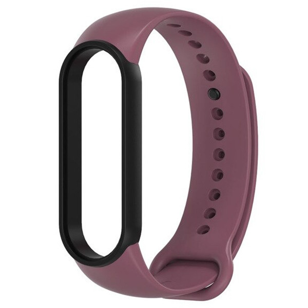 Ремінець MiJobs Double Color для Xiaomi Mi Band 5/6 Grape