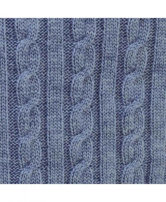 Вязаный плед Прованс SOFT 220х240 см Синий (3027)
