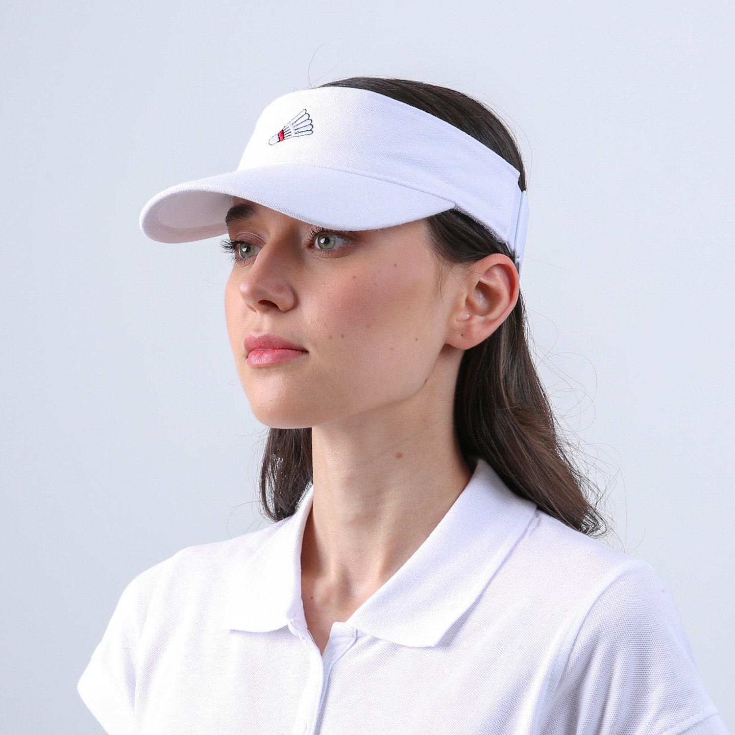 Козырек от солнца женский LuckyLOOK Комин One Size Белый 811-188