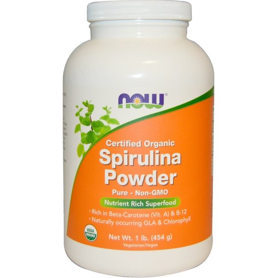 Спирулина NOW Foods Spirulina Powder 454 g /138 servings/