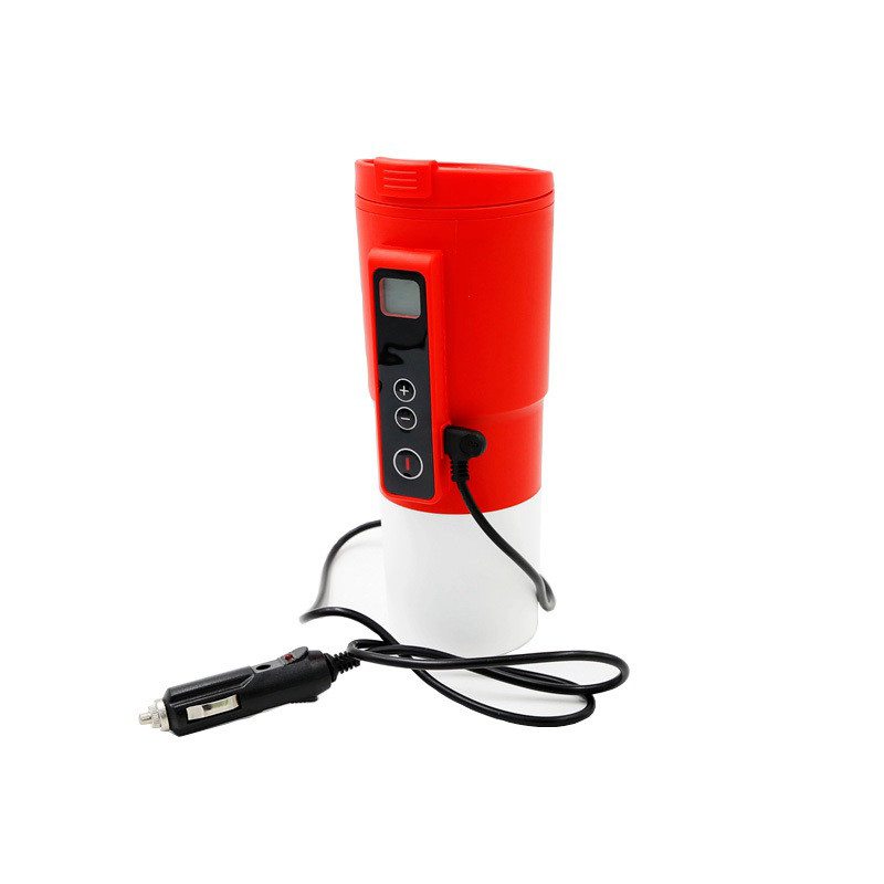 Автомобільний смарт-термокухоль SUNROZ Smart Mug 380 мл Червоний (SUN1128)