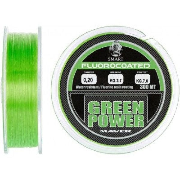 Леска Smart Green Power Fluorine 300m 0.20mm 3.7kg (1013-1300.30.71)