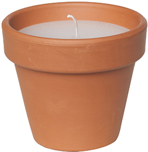 Свеча Candle pot Стандарт 10 х 11 см Коричневый с белым (000001346)