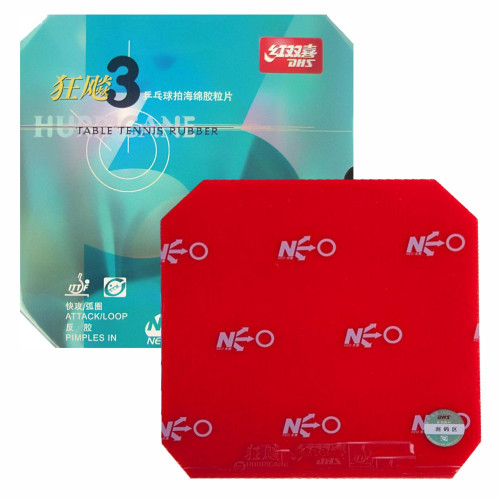 Накладка DHS Hurricane Neo 3 - 40 2.15 мм Червоний