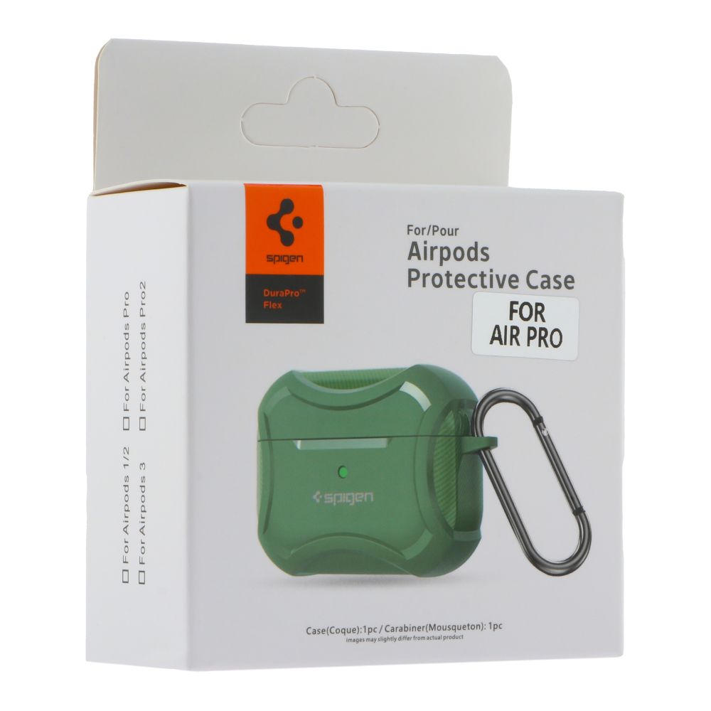 Футляр с карабином Spigen DuraPro Flex Airpods Pro Green (35269_3345646)
