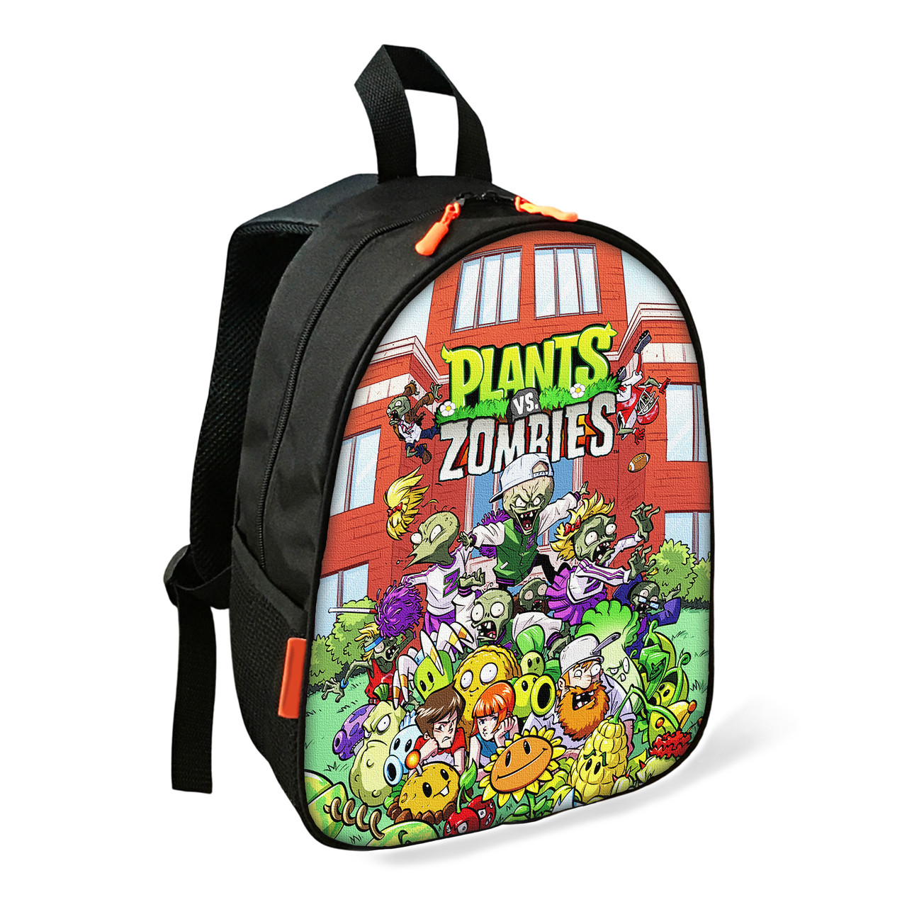 Дитячий шкільний рюкзак Plants vs. Zombies з принтом, водонепроникний, 34х27х13 см
