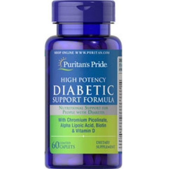 Комплекс для профилактики диабета Puritan's Pride Diabetic Support Formula 60 Caplets