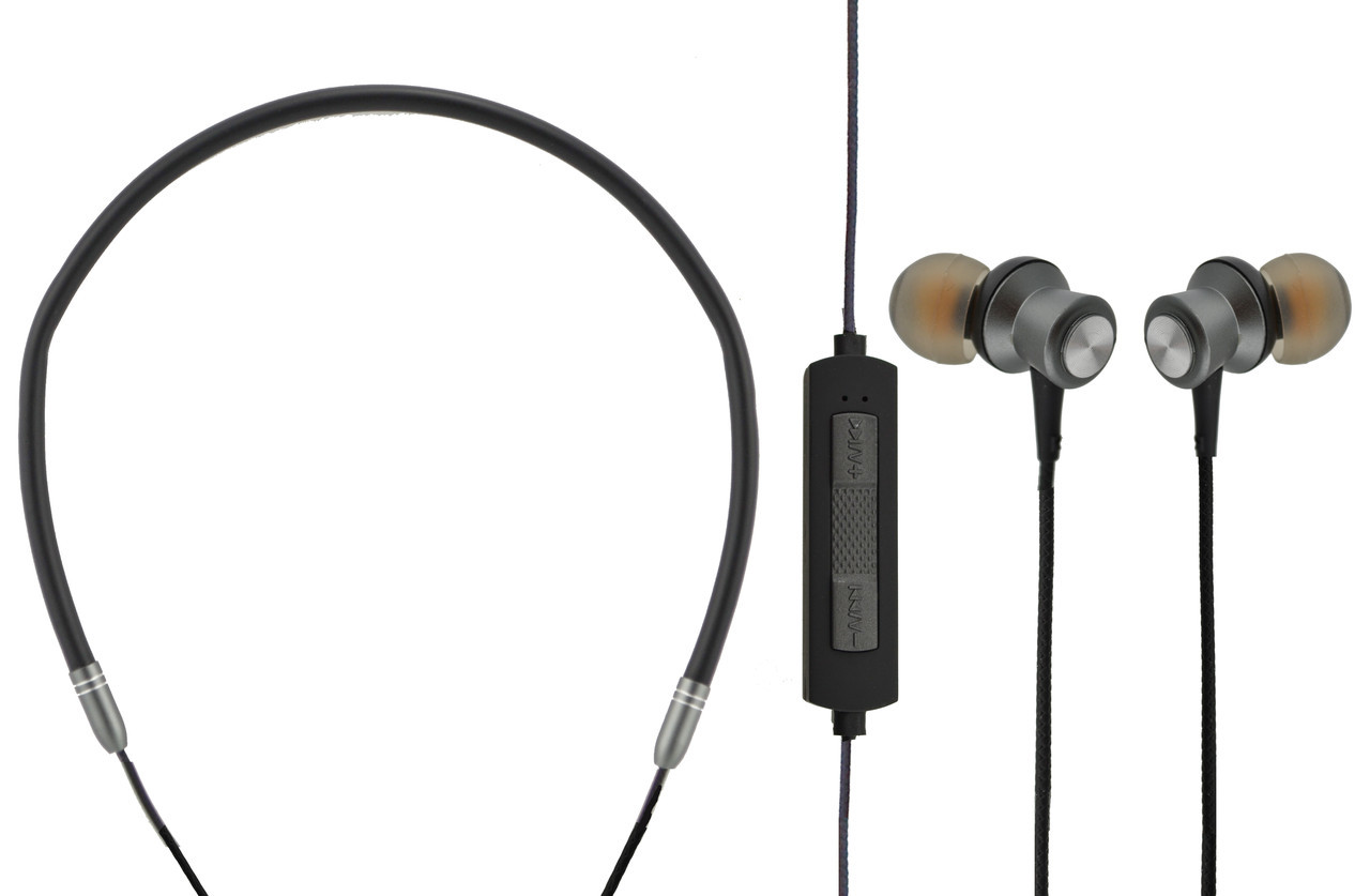 Бездротові навушники Noisy AZ-33B з функцією програвача Bluetooth Gray (np2_5170)