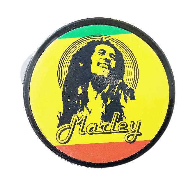 Гриндер для измельчения табака HL 176 Bob Marley 50х42 мм Black (17023-hbr)