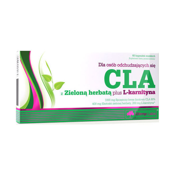 Комплексный жиросжигатель Olimp Nutrition CLA with Green Tea plus L-Carnitine 60 Caps