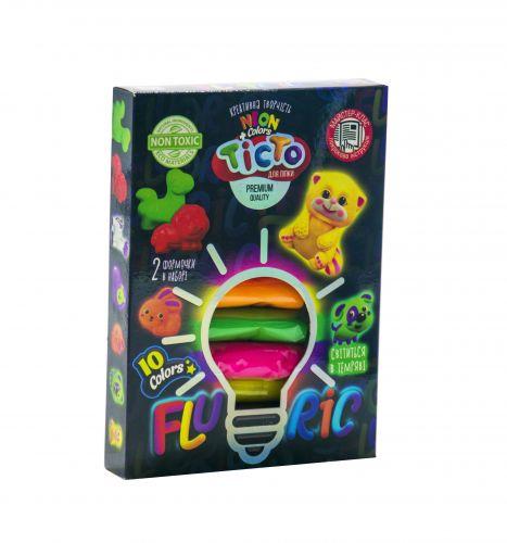 Набір для ліплення Danko Toys Fluoric, 10 кольорів TMD-FL10-01U