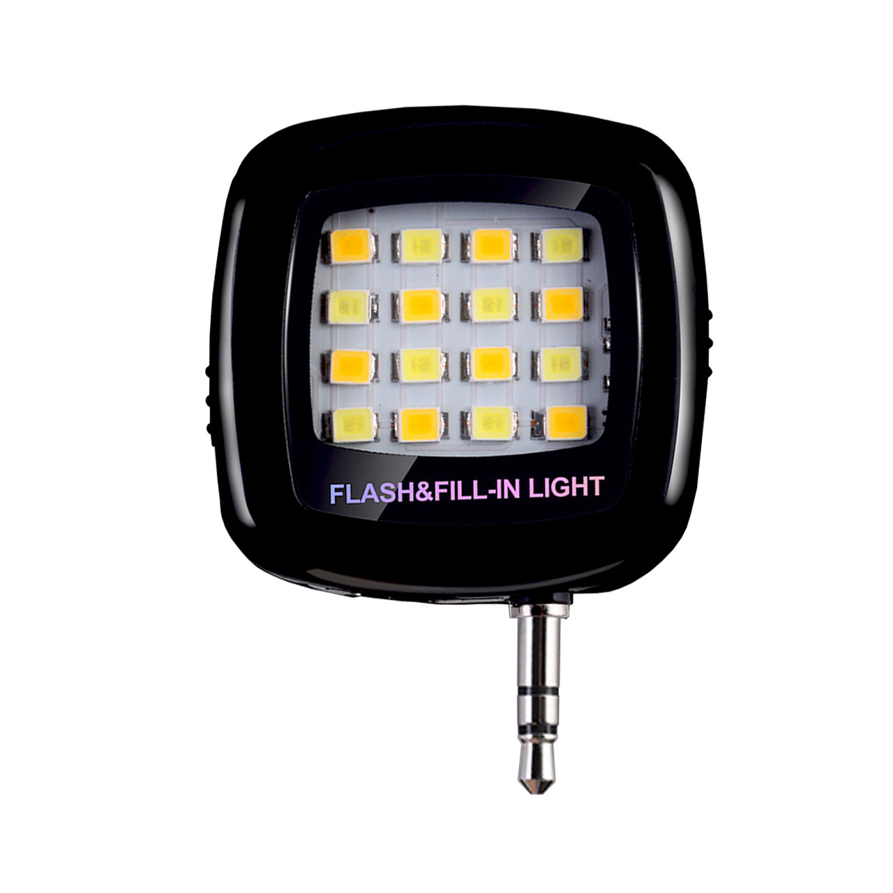 Селфи вспышка Lesko 16LED 3.5 мм Black (3968-11324)