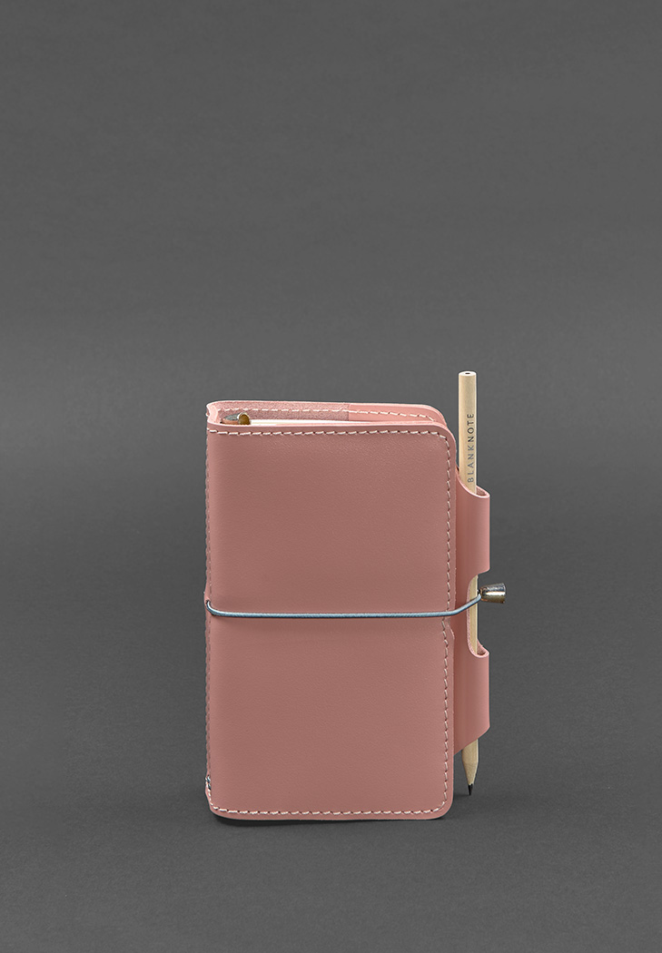 Кожаный блокнот (Софт-бук) 3.0 розовый BlankNote