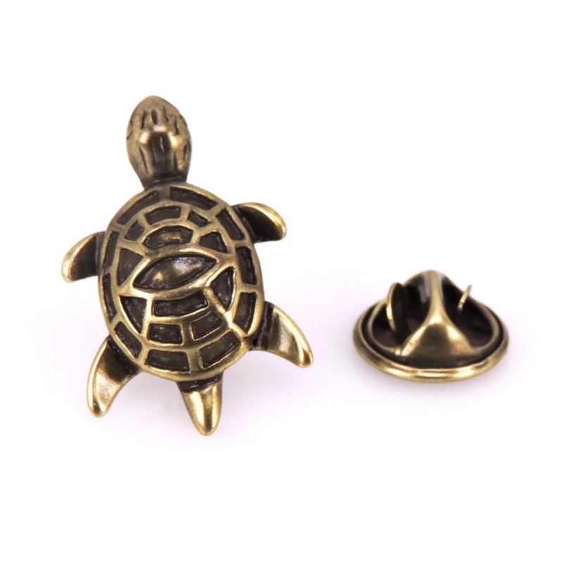 Брошь-значок BROCHE Черепаха Тасман золотистая BRGV112311