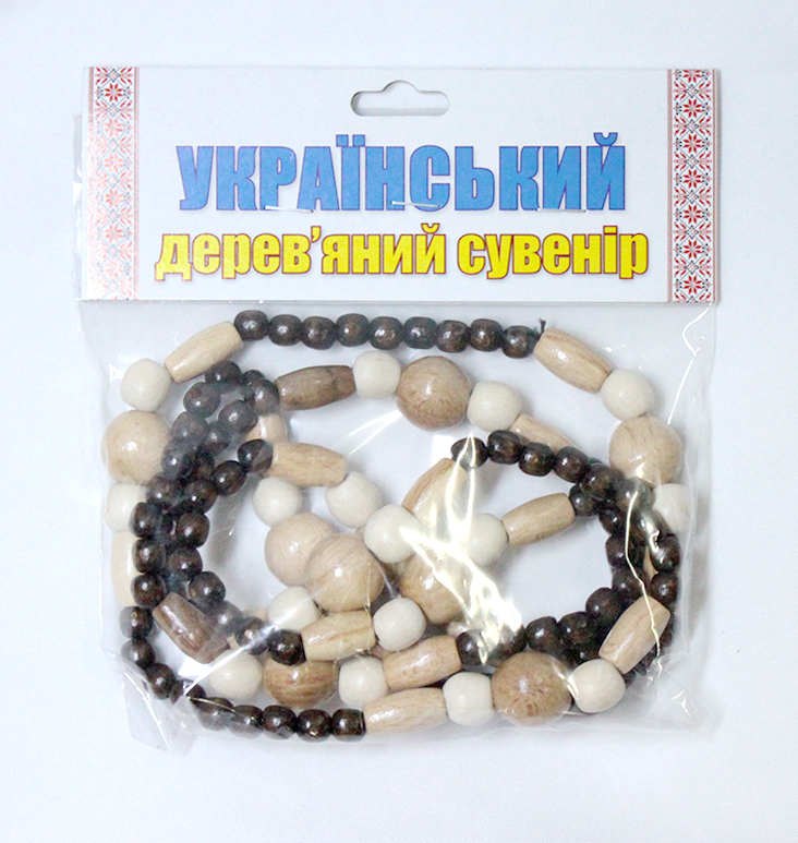 Деревянные бусы 70 см Руди (Д374уг)